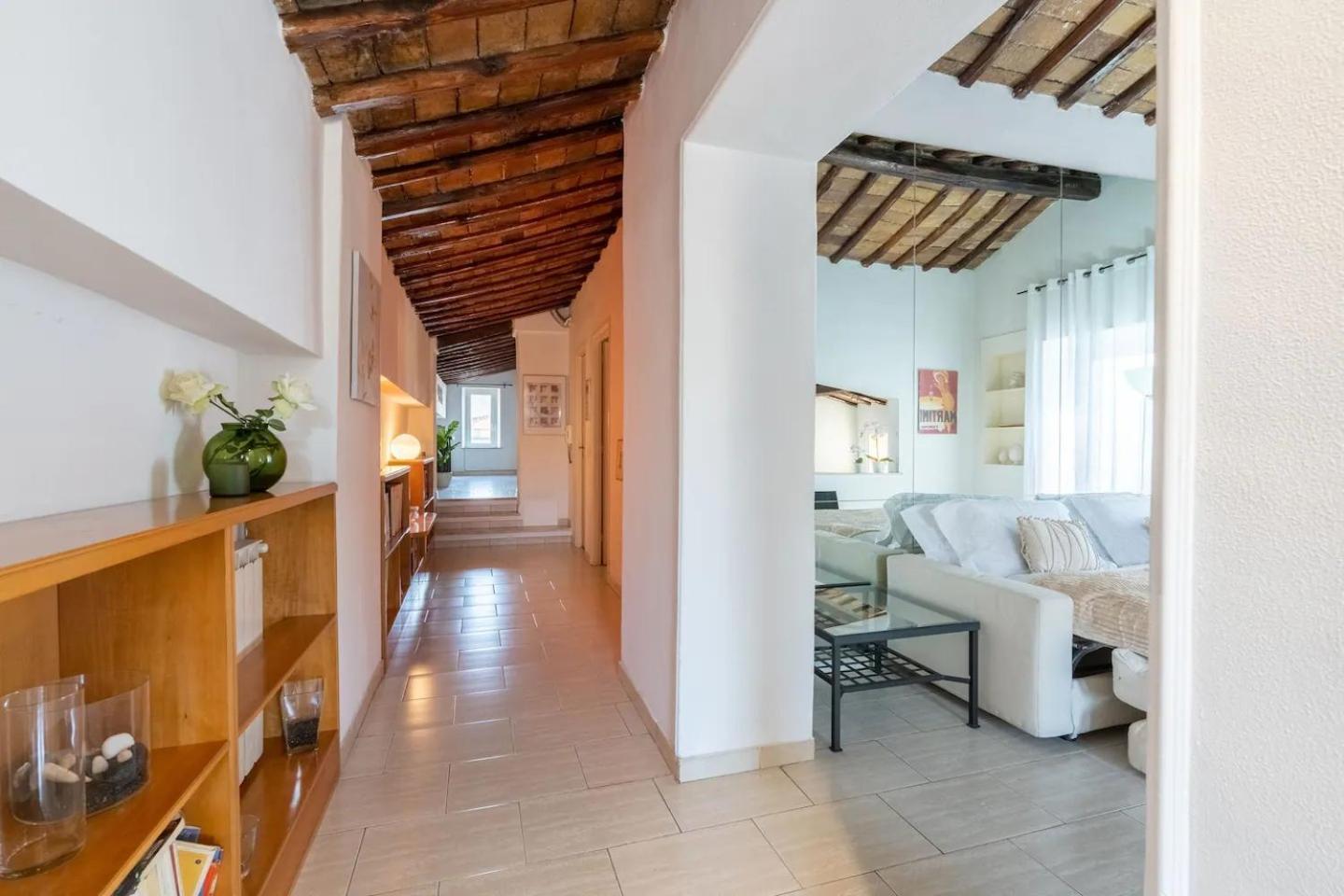 15 Min From Piazza Venezia Skyline Sanctuary In Trastevere Apartamento *